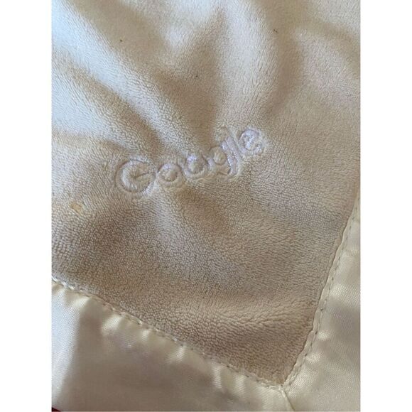 Google, beige bear with bow tie lovey baby security, google 18 inches ￼ - Picture 5 of 6